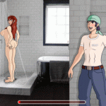 巨乳の女性がシャワーをしているところを覗くゲーム！