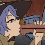 ロキシーが馬でフェラチオの練習をするよ～