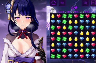 エロマッチ３ゲーム「Waifu Pop」