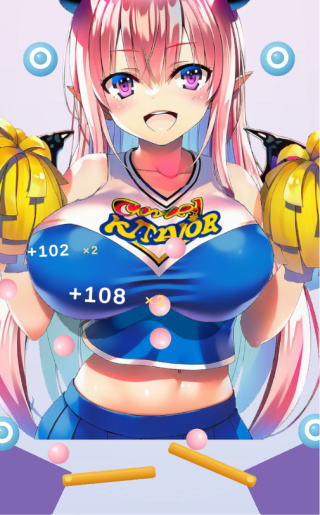 おっぱいピンボール